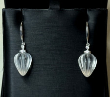 Ohrringe natürlicher Bergkristall Silber 925 