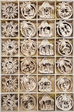 Baumschmuck Hänger Holz natur