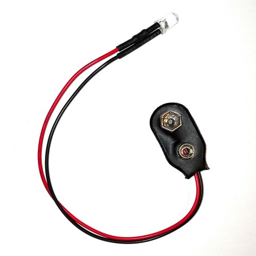 5mm led mit batterieclip für - led,
