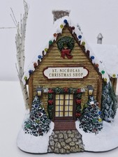 Hawthorne Village Thomas Kinkades " St. Nicholas Christmas Shop" 18cmx 15 cm OVP
