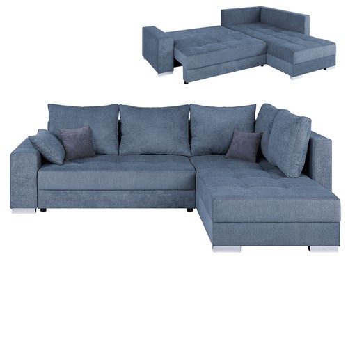 Ecksofa denim microfaser - denim,