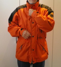 SALEWA Powertex-Jacke, Outdoor-, Berg- und Regen-Jacke. Orange/Schwarz, Gr. L