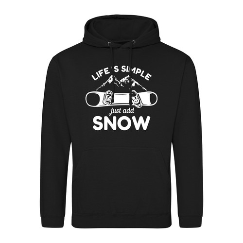 Unisex hoodie snowboard just - unisex,