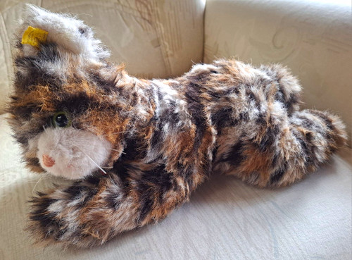 Steiff katze stoff - katze, stoff-