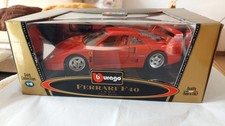 burago, Modellauto FERRARI F 40 1987, Diecast Gold Collektion 1/18,wieneu in OVP