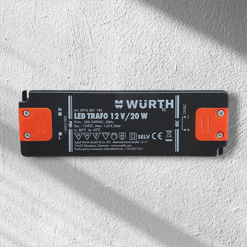 Würth led trafo 12v 20w - würth,
