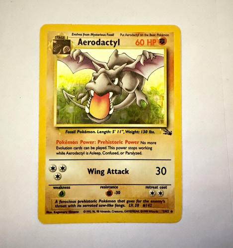 Pokémon aerodactyl 62 - pokémon,