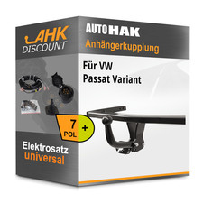Für VW Passat Variant 93- AUTO HAK Anhängerkupplung starr + 7polig E-Satz NEU