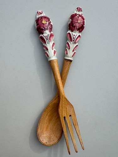 Vintage salatbesteck holz - vintage,