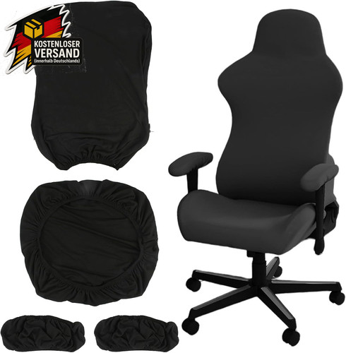 Gaming stuhl überzug schwarz - stuhl,