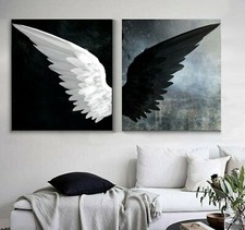 XXL LEINWAND BILD-SET BIS 170x90x5 ENGEL-FLÜGEL MODERN WANDBILD GEMÄLDE LOFT 