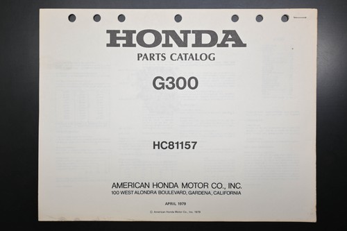 Oem honda hc81157 - honda, g300
