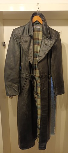 Damen vintage ledermantel - damen,