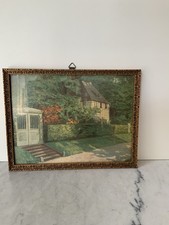 Antikes Bild Goldrahmen hinter