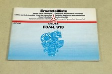 Ersatzteilliste DEUTZ Motor F 3 + 4 L 913 Dieselmotor 3 / 4 Zylinder luftgekühlt