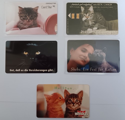 Telefonkarten sammlung katzen - sammlung,