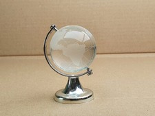 Globus Glaskugel Erde Kristall Klar Erdkugel Planet mit ständer weltkarte dreht
