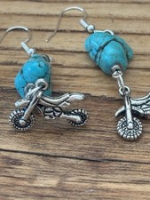 Ohrringe Biker Motorrad Rock