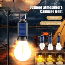 Solarzelt Glühbirne Wiederaufladbare Tragbare LED Camping Laterne Zeltlampe DE