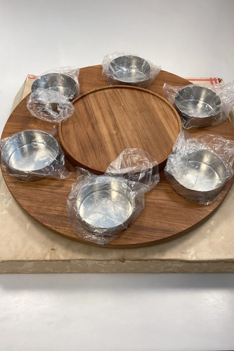 Stelton lazy susan fondue set - stelton,