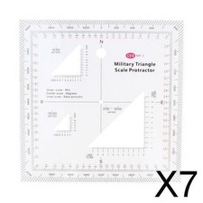 7X Militär Planzeiger coordinate scale Schablone für Taktische Zeichen aus
