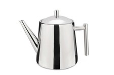 Weis 17355 Edelstahl Teekanne doppelwandig mit Filter 1 Liter