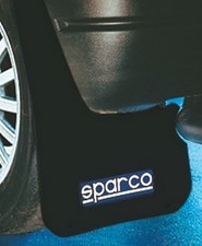SPARCO 03791NR Schmutzfänger Spritzschutz Spritzlappe Paar PE (Polyethylen) Auto