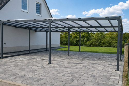 Carport aus stahl nach maß - aus,