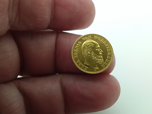 Württemberg mark gold - württemberg, 5