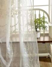 Lactraum Vorhang Wohnzimmer mit Kräuselband Bestickt Vintage Klassisch Gardine