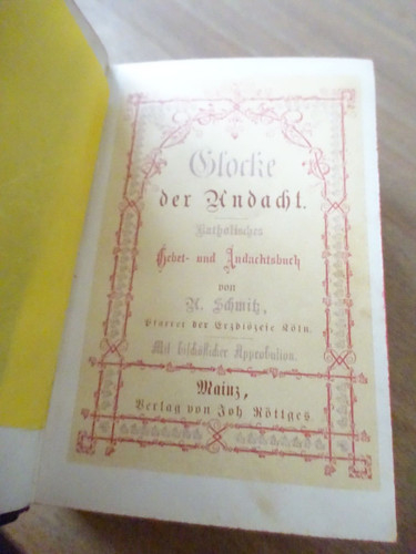 Altes gebetbuch gesangbuch - altes,