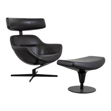 Giorgetti Ruhesessel Auckland Mit Hocker Auckland Leder 13X606 