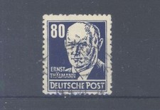 DDR Mi.Nr. 339 xb, 80 Pfg. 1953 Lacküberzug gestempelt, geprüft BPP (12359)