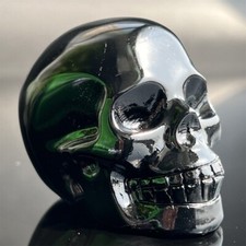 2" Natural Obsidian gem skull