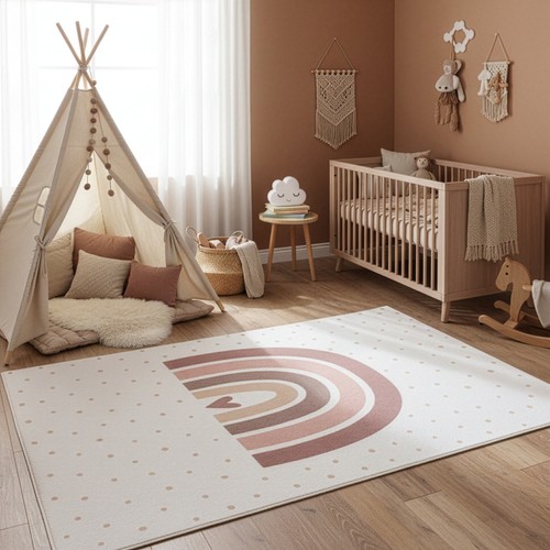 Kinderteppich regenbogen - kinderteppich,