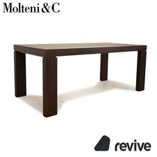 Molteni Globo Holz Esstisch Braun Ausziehfunktion