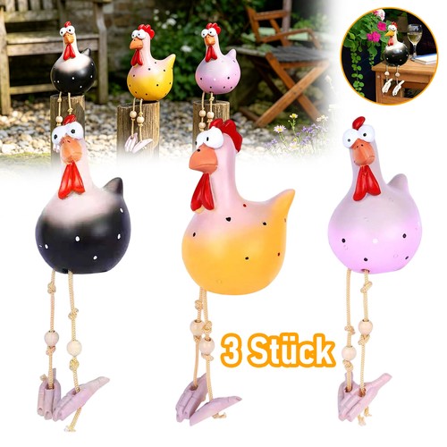 3pcs keramik hahn huhn - 3pcs,