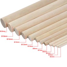 2mm - 50mm Durchmesser Rundstab,Holzstab, Holzrundstäbe Rundholz, Bastelholz