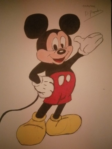 Kinder kunst mickey mouse - kinder,