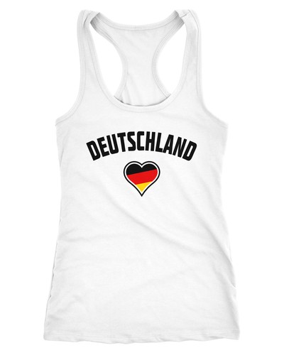 Damen tanktop deutschland herz - tanktop,