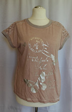 Shirt  Apricot mit silber