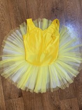 Ballett Tütü  Kleid Mädchen ? Gelb Gr. 134-140 Auftritte Tanzen Von TKS