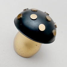 Deckeldose Pilz A.W. Wien Art Deco Messing