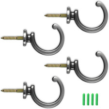 4 Stück Raffhalter, Schwarz