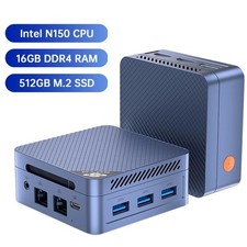 Mini PC Intel Twin Lake N150 Windows 11 Pro 12GB RAM DDR5 512GB SSD WiFI BT 5.0