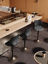 4er Set drehbarer Barstühle