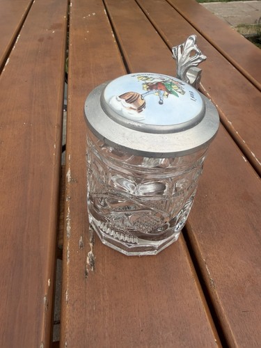 Antiker bierkrug glas mit - antiker,
