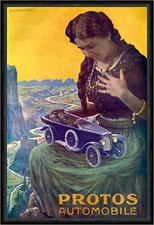 Protos Automobile Berlin Nutzfahrzeuge Rennwagen Plakat Braunbeck Faks_Motor 013