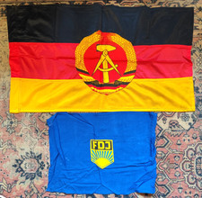 DDR Banner Fahne Flagge FDJ Ährenkranz Hammer Sichel SED