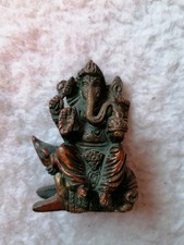 Tolle filigrane Ganesha Figur Messing, 8cm, Glücksbringer